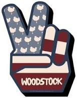 Woodstock Peace Funky Chunky Magnet - Sweets and Geeks