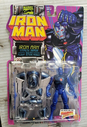 Iron Man Stealth Armor Action Figure 1995 Toy Biz #46112 Marvel Comics - Sweets and Geeks