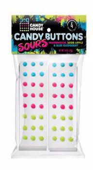 Candy Button Sours Peg Bag 1oz - Sweets and Geeks
