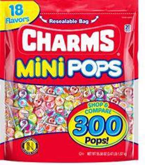 Charms Mini Pop Bulk Bag 300ct - Sweets and Geeks