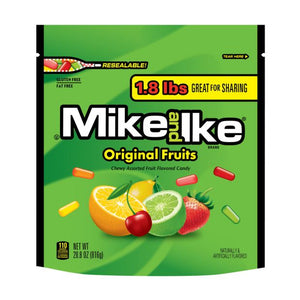 MIKE AND IKE® ORIGINAL FRUITS 28.8 OZ. STAND UP BAG - Sweets and Geeks