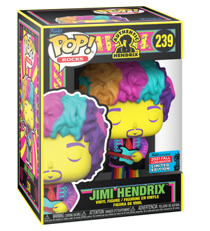 Funko Pop Rocks: Authentic Hendrix- Jimi Hendrix (Blacklight) (2021 Fall Convention) #239 - Sweets and Geeks