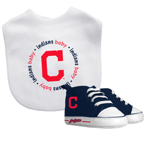 Cleveland Indians MLB Baby Fanatic 2 Piece Unisex Gift Set - Sweets and Geeks