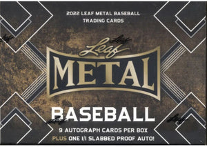 2022 Leaf Metal Draft Baseball Jumbo Hobby Box - Sweets and Geeks
