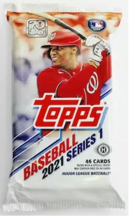 2021 Topps Series 1 Baseball Jumbo Pack - Sweets and Geeks