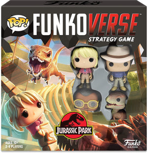 Funko Pop Funkoverse Strategy Game: Jurassic Park - #100 (Item #46066) - Sweets and Geeks