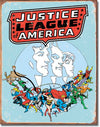 Justice League Retro Metal Tin Sign - Sweets and Geeks