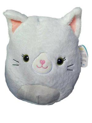 Squishmallow - Kelsey the Furry White Cat 12'' - Sweets and Geeks