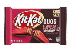 KIT KAT DUOS Strawberry and Dark Chocolate King Size Candy Bar 3oz - Sweets and Geeks