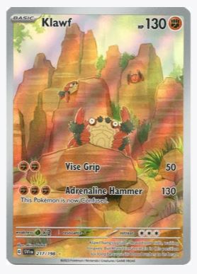 Klawf (Illustration Rare) SV01: Scarlet & Violet Base Set # 217/198 - Sweets and Geeks