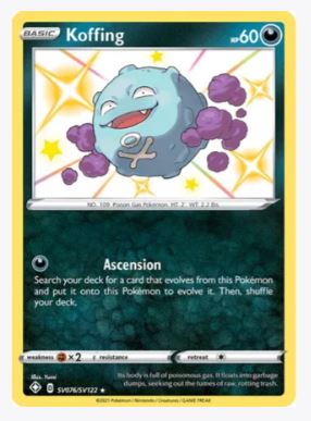 Koffing Shining Fates: Shiny Vault # SV076/SV122 - Sweets and Geeks