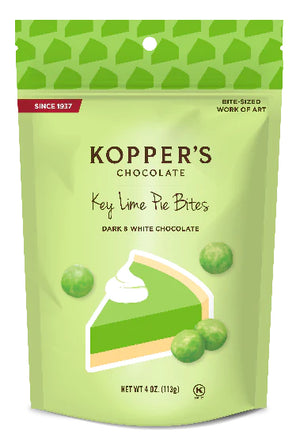 Kopper's Stand Up Peg Pouch Key Lime Bites White and Dark Chocolate - Sweets and Geeks
