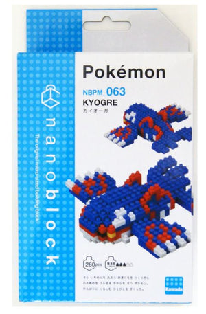 Kawada NBPM-063 nanoblock Pokemon Kyogre - Sweets and Geeks