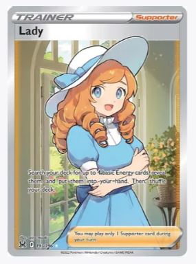 Lady (Full Art) SWSH11: Lost Origin # 193/196 - Sweets and Geeks