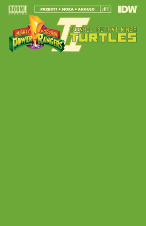 Mighty Morphin Power Rangers / Teenage Mutant Ninja Turtles II #1 (Cover J Blank Sketch Variant) - Sweets and Geeks