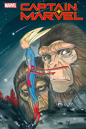 Captain Marvel #46 (Momoko Planet of the Apes Variant) - Sweets and Geeks