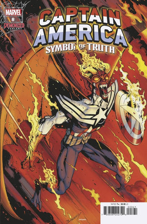 Captain America: Symbol of Truth #8 (Bagley Demonized Variant) - Sweets and Geeks
