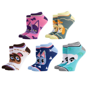 Animal Crossing 5 Pair Ankle Pack - Sweets and Geeks