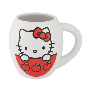 Hello Kitty I Love Apples 18 oz. Oval Ceramic Mug - Sweets and Geeks