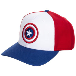 Captain America Pre-Curved Snapback - Sweets and Geeks