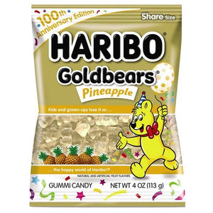 Haribo Goldbears Pineapple Peg Bag 4oz - Sweets and Geeks
