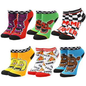 Five Nights At Freddy's Youth 6 Pair Ankle Socks - Sweets and Geeks