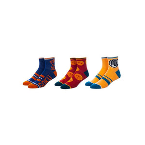 Dragon Ball Z Quarter Crew 3 Pack Socks - Sweets and Geeks