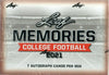 2021 Leaf Memories College Football Box - Sweets and Geeks