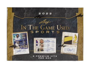 2022 Leaf In the Game Used Sports Hobby Box - Sweets and Geeks