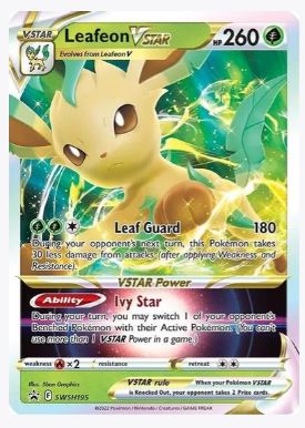 Leafeon VSTAR - SWSH195 SWSH: Sword & Shield Promo Cards # SWSH195 - Sweets and Geeks