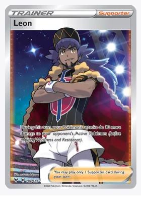 Leon (Full Art) SWSH04: Vivid Voltage # 182/185 - Sweets and Geeks