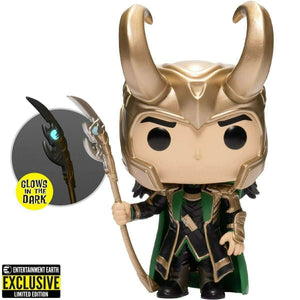 Funko Pop Marvel Studios: Loki - Loki With Scepter (Entertainment Earth Exclusive) (Glow) #985 - Sweets and Geeks