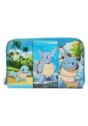 Pokemon Squirtle Evolution Line Zip Around Wallet - Sweets and Geeks