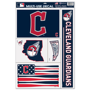 Cleveland Guardians Multi-Use Decals 11" x 17" - Sweets and Geeks