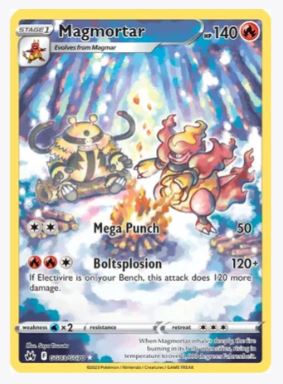 Magmortar Crown Zenith: Galarian Gallery # GG03/GG70 - Sweets and Geeks
