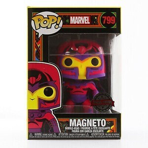 Funko Pop Marvel: Marvel - Magneto (Black Light) (Special Edition Sticker) #799 - Sweets and Geeks