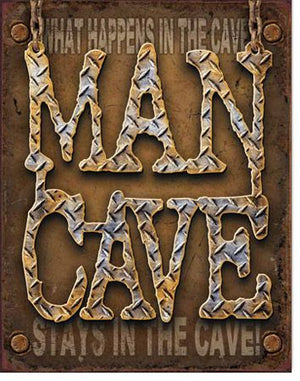 Man Cave - Tin Sign - Sweets and Geeks