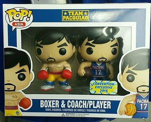 Funko POP! Asia: Team Pacquiao - Manny Pacquiao (Boxer & Coach/Player) (2015 Convention) - Sweets and Geeks