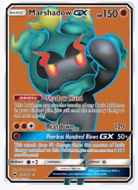 Marshadow GX (Full Art) SM - Burning Shadows # 137/147 - Sweets and Geeks