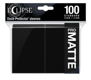 Eclipse Matte Standard Sleeves: Jet Black - Sweets and Geeks