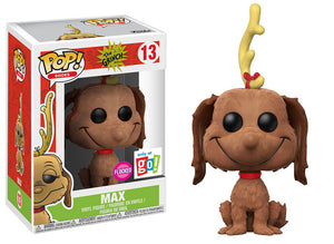 Funko Pop Books: The Grinch - Max (Flocked) (Go Exclusive) #13 - Sweets and Geeks