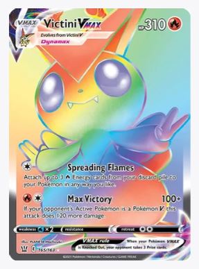 Victini VMAX (Secret) SWSH05: Battle Styles # 165/163 - Sweets and Geeks