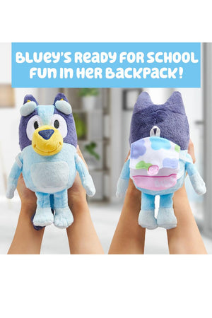 Bluey 7" Plush - Bluey with Backpack - Sweets and Geeks