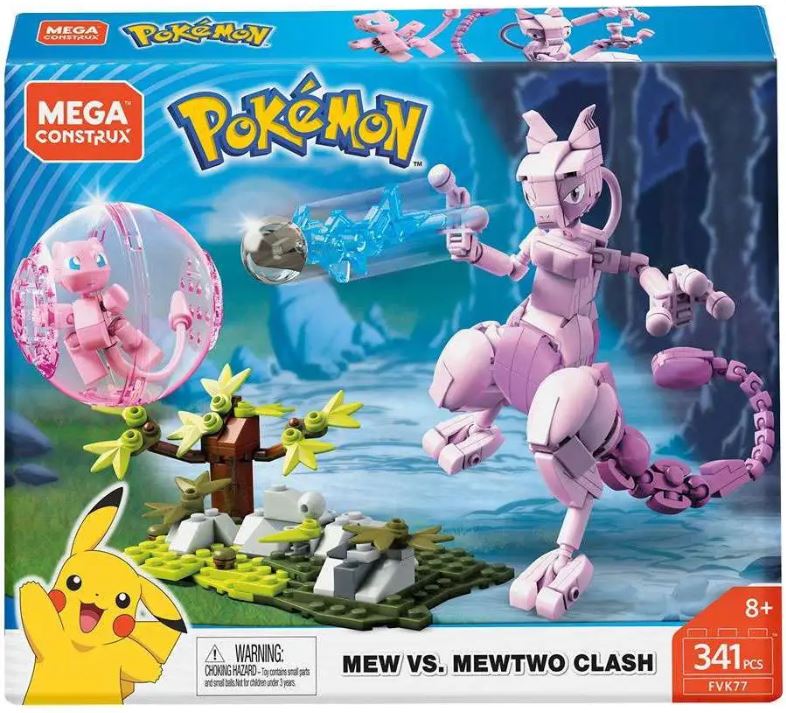 Mega Construx Pokemon Mew vs. Mewtwo Set Sweets Geeks