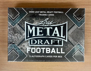 2022 Leaf Metal Draft Football Hobby Box - Sweets and Geeks