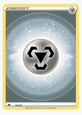 Metal Energy (Texture Full Art) Crown Zenith	# 159/159 - Sweets and Geeks