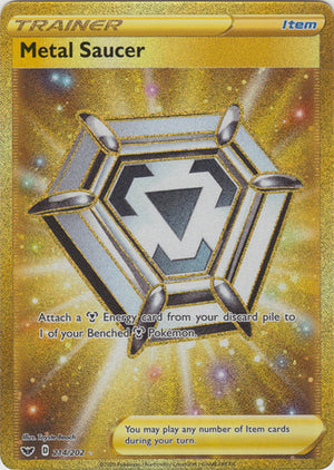 Metal Saucer (Secret) SWSH01: Sword & Shield Base Set # 214/202 - Sweets and Geeks