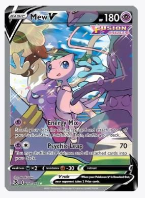 cyber mewtwo pokemon card Mew V (Alternate Full Art) SWSH08: Fusion Strike # 251/264 – Sweets and Geeks