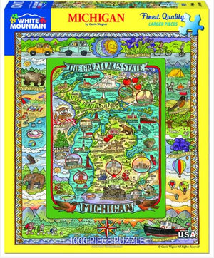 Michigan 1000 Piece Jigsaw Puzzle - Sweets and Geeks