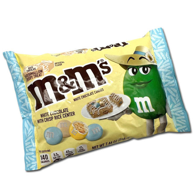 M&M's White Chocolate Marshmallow Crispy Treat Easter Candy - 7.44 Oz